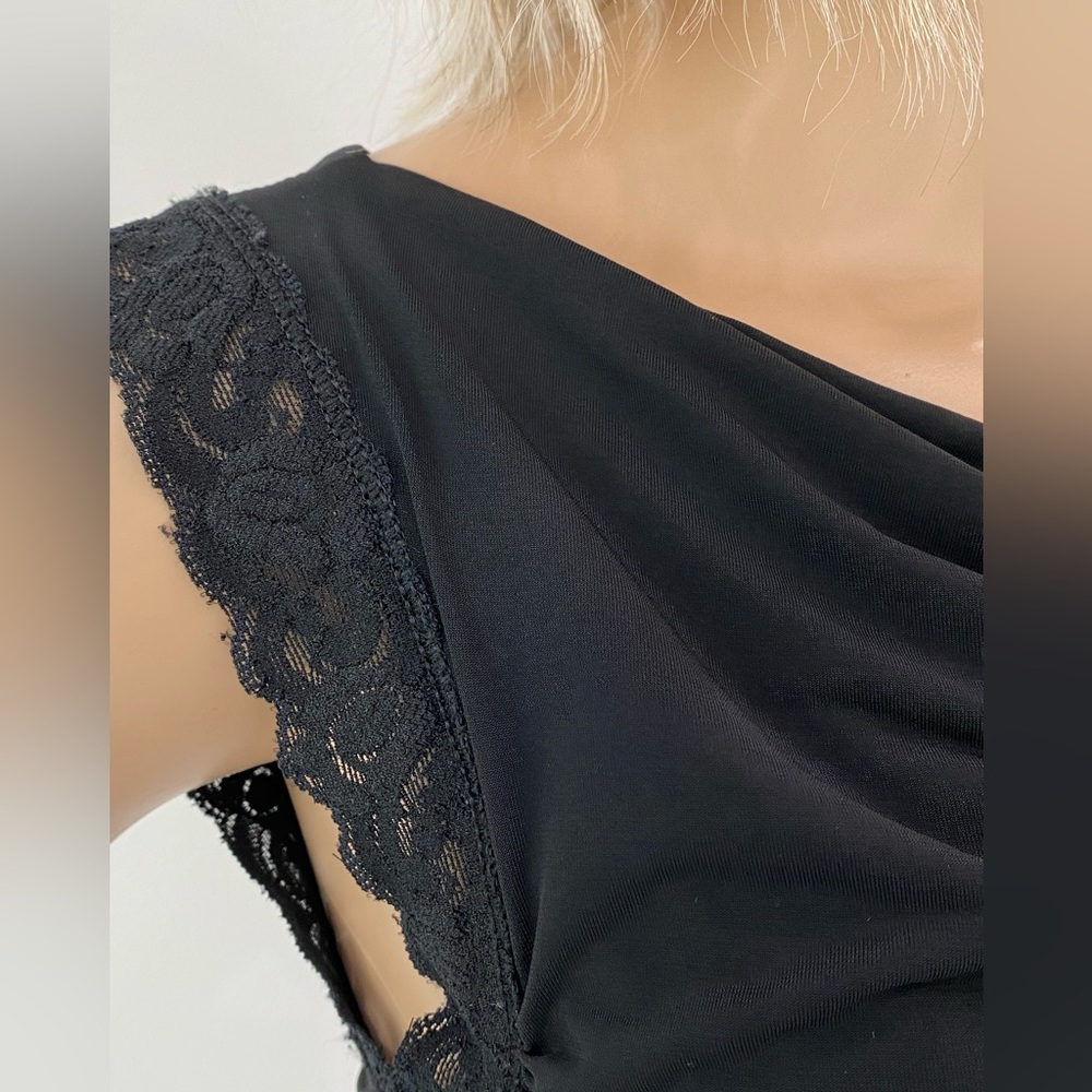 BCBG MaxAzria Black Feminine Top - Picture 9 of 12